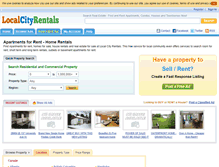 Tablet Screenshot of localcityrentals.com